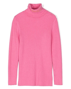 Джемпер с вырезом халтер, розовый Pucci junior