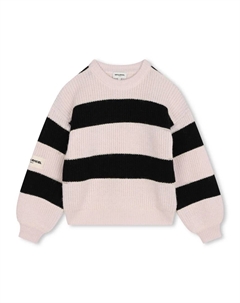 Джемпер в полоску с нашивкой-логотипом, нейтральный Sonia rykiel enfant