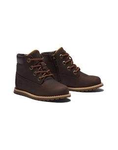 Кожаные ботильоны, коричневый Timberland kids