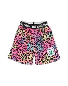 Шорты с леопардовым принтом, черный Natasha zinko kids