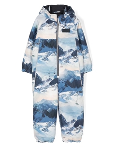 Дутый комбинезон с принтом Pingo Mountain High, синий Molo