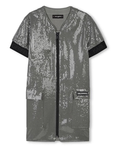 Платье с пайетками, зеленый Karl lagerfeld kids