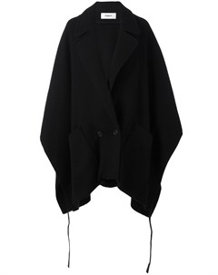 Chalayan двубортное пальто пончо 42 черный Chalayan