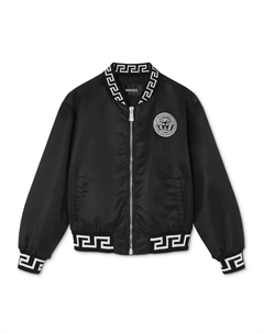 Бомбер с логотипом Medusa, черный Versace kids