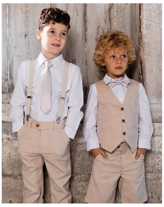 Безрукавка для мальчиков Big Boys цвета светлый тауп, коричневый/бежевый Deux par deux