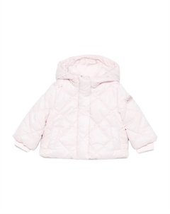 Стеганая куртка с капюшоном, розовый Monnalisa