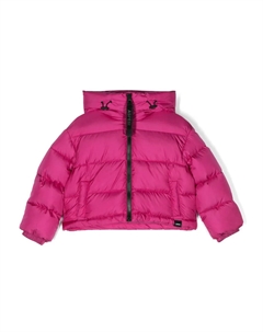 Пуховик с капюшоном, розовый Aspesi kids