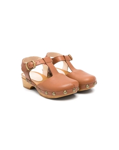 Сандалии с заклепками, коричневый Eli1957