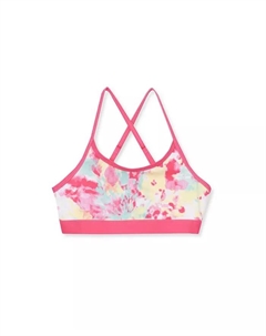 Детский хлорстойкий топ-бикини Criss Cross, розовый Lands' end