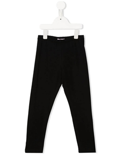 Прямые брюки с вышивкой Wink, черный Chiara ferragni kids