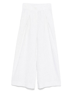Брюки в тонкую полоску, белый Monnalisa