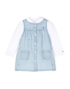 Платье с логотипом, синий Tommy hilfiger junior