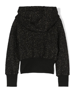 Худи с блестками, черный Balmain kids