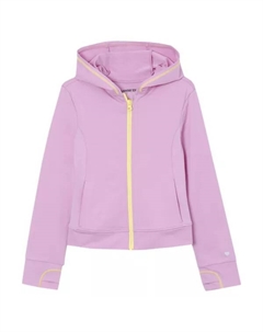 Детская худи с молнией для девочек 2-16 лет, цвет sunset purple Lands' end