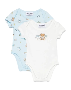 Комплект из двух боди Teddy Bear, синий Moschino kids