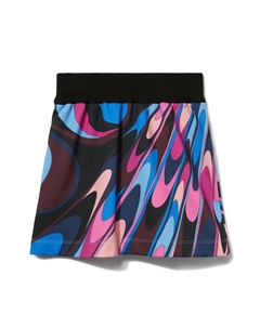 Мини-юбка с принтом Onde, черный Pucci junior