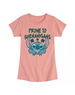 Футболка «Лило и Стич, девочки 7-16 лет, склонные к проделкам», цвет desert pink Disney