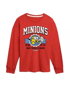 Футболка с длинным рукавом и принтом «Гадкий Я и миньоны» для мальчиков 8-20 лет, красный Licensed character