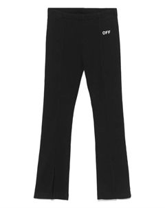 Брюки в рубчик, черный Off-white kids