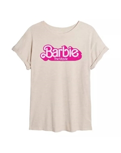 Футболка оверсайз с принтом "The Movie" для подростков, бежевый Barbie