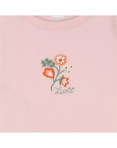 Вязаный топ с цветочной вышивкой для больших девочек S-XL, цвет English Rose - Pink Levi's®