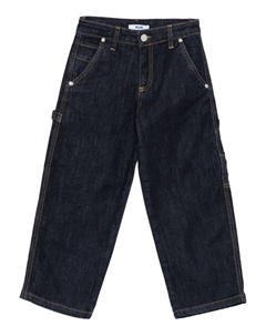 Джинсы с нашивкой-логотипом, синий Msgm kids