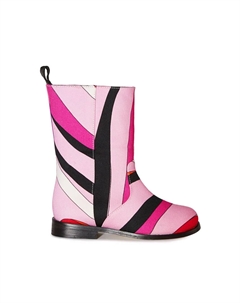 Ботинки с принтом Marmo, розовый Pucci junior