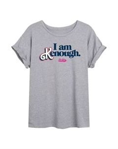 Футболка для подростков с принтом «Я и так хорош» из фильма The Movie I Am Kenough, серый Barbie