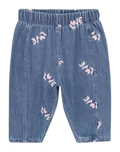 Джинсы с вышивкой, синий Billieblush