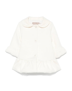 Пальто с баской, белый La stupenderia