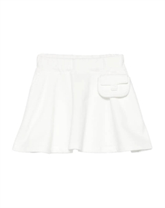 Расклешенная юбка с карманами, белый Fendi kids