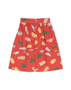 Юбка Turkey с графичным принтом, красный The animals observatory