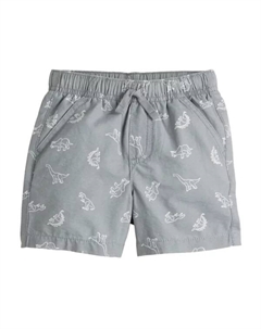 Шорты для мальчиков Baby & Toddler из поплина с печатью и текстурой слэб, цвет grey short dino Jumping beans