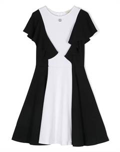 Платье с оборками на рукавах, черный Twin-set kids