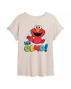 Детская оверсайз футболка "Улица Сезам" с Элмо, бежевый Licensed character
