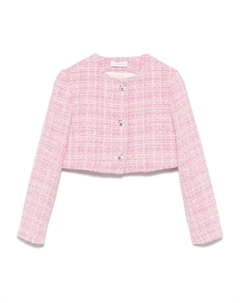 Твидовая куртка, розовый Monnalisa