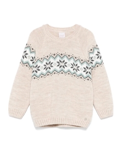 Свитер с орнаментом, нейтральный Paz rodriguez
