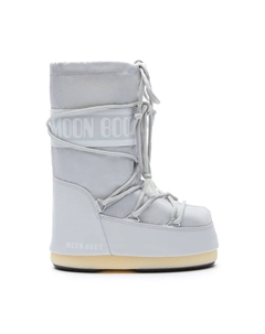 Сапоги с закругленным носком и логотипом, серый Moon boot kids