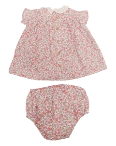 Платье с оборками и цветочным принтом, розовый Teddy & minou