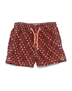 Плавки-шорты с логотипом, коричневый Mc2 saint barth kids