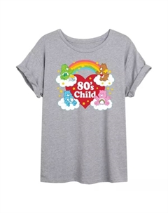 Детская футболка большого размера с изображением медведей-помощников 80-х годов, серый Licensed character