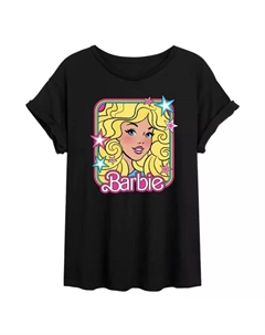 Футболка Junior's с принтом «Звезды 70-х» большого размера, черный Barbie