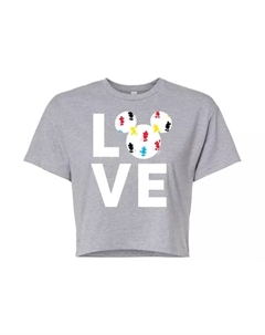 Футболка с принтом "Микки Маус и друзья" для девочек, серый Disney