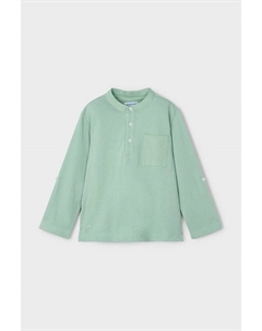 Детская хлопковая водолазка, зеленый Mayoral