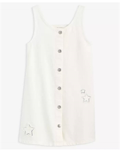 Джимовая юбка из хлопка с аппликациями для девочек Little & Big Girls, белый Epic threads