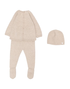 "комплект из топа, шапки и брюк с вышивкой", нейтральный Paz rodriguez