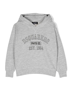 Худи с логотипом, серый Dsquared2 kids