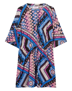 Платье с принтом Vivara, синий Pucci junior