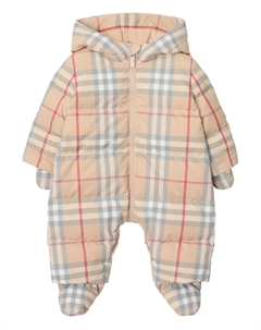Зимний комбинезон в клетку, нейтральный Burberry kids