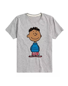 Футболка с изображением американского флага Peanuts Franklin для мальчиков 8-20 лет, серый Licensed character
